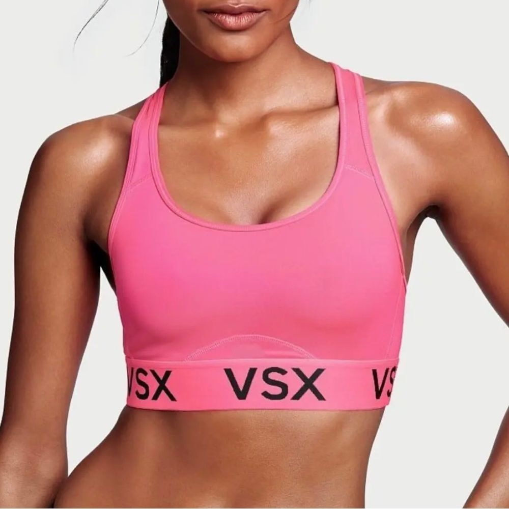 Victoria’s Secret Sport hot pink VSX racerback sports bra size small
